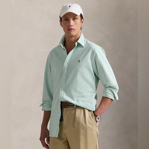 Ralph Lauren Striped Oxford Shirt - Classic Fit - Picture 1 of 8